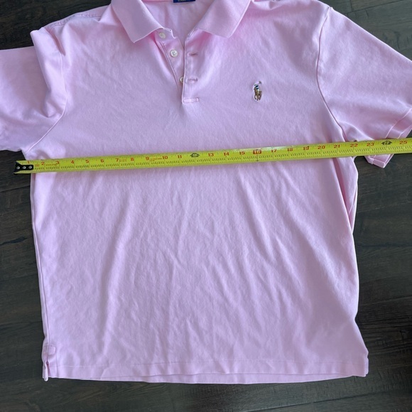 POLO RALPH LAUREN Pink Classic Fit Polo Shirt Preppy Spring Pony Golf Size Large - Picture 8 of 8